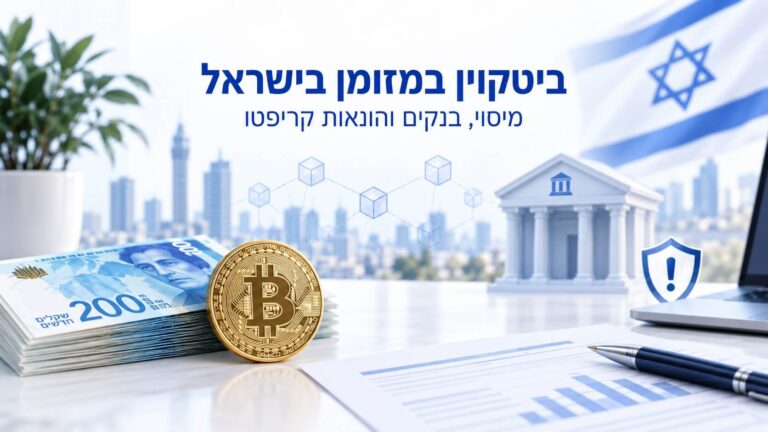 ביטקוין במזומן בישראל מיסוי בנקים והונאות קריפטו